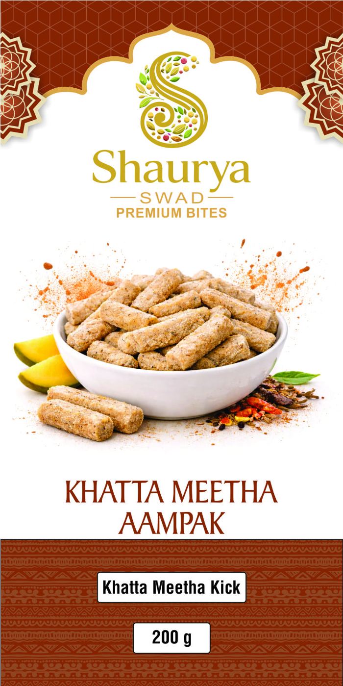 Khatta Meetha Aampak premium bites label, Khatta Meetha Kick